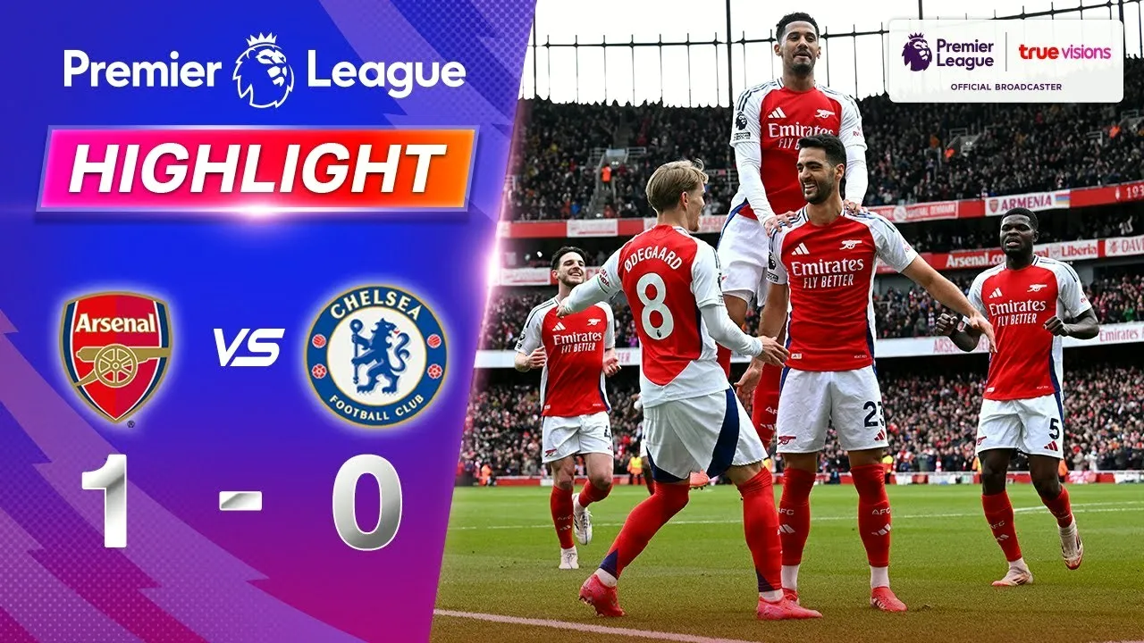 ไฮไลท์บอล อาร์เซน่อลเฉือนเชลซี 1-0 ศึกพรีเมียร์ลีกอังกฤษ ครบทุกชอตมันส์แห่งปี 17/03/2568