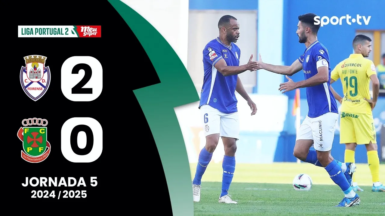 ไฮไลท์ฟุตบอล เฟยเรนเซ่ ชนะ ปากอส เดอ เฟอไรร่า 2-0 ในโปรตุเกส ดิวิชั่น2 ฤดูกาล 2024/ครบรอบวันที่ 17 กันยายน 2567